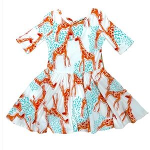 🆕 Dot dot smile Giraffes Ballerina Dress 🦒 2T
